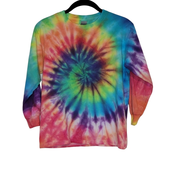 Gildan Other - 🌼Girls🌼Long sleeve tie dye tee medium Gildan